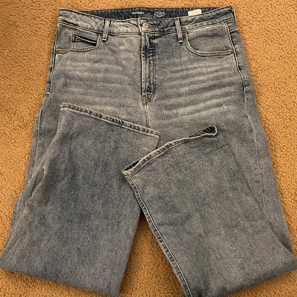 Old Navy High Rise wide leg Blue Jeans